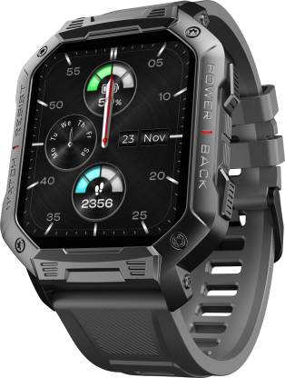 boAt Wave Force with 1.83 inch HD Display and Bluetooth Calling Smartwatch  (Grey Strap, Free Size)